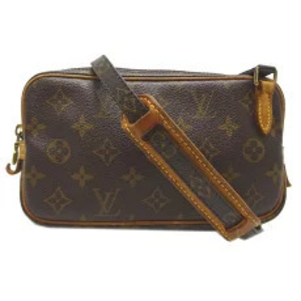Louis Vuitton Marly Bandouliere Shoulder Bag Monogram Ebene Brown